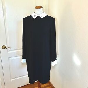 Victoria Beckham for Target Black Dress with White Accents